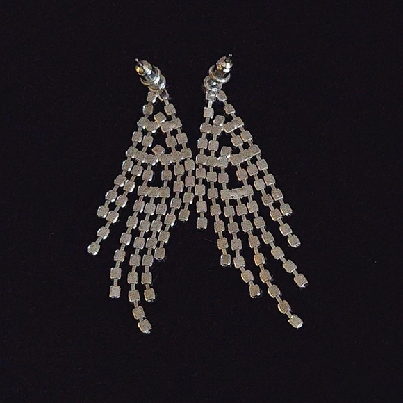 Sparkling Dangle Earrings - Picture 2 of 2